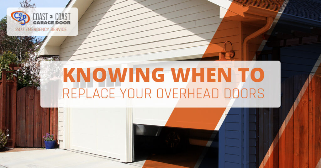 2 garage doors, 1 is open halfway