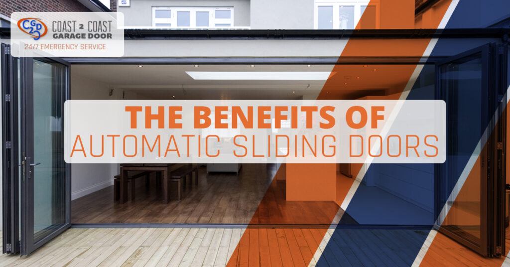 automatic sliding doors on a house