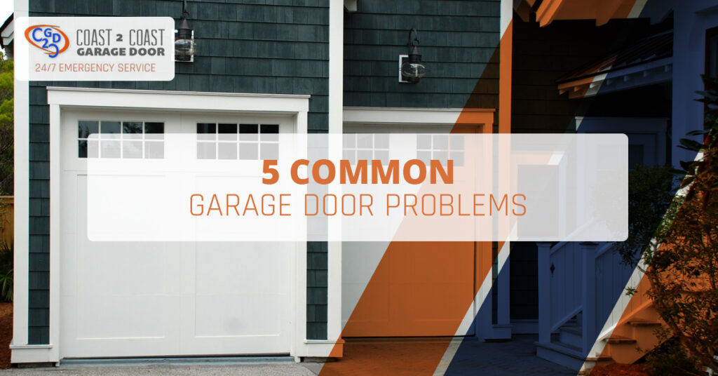 a home with 2 garage doors