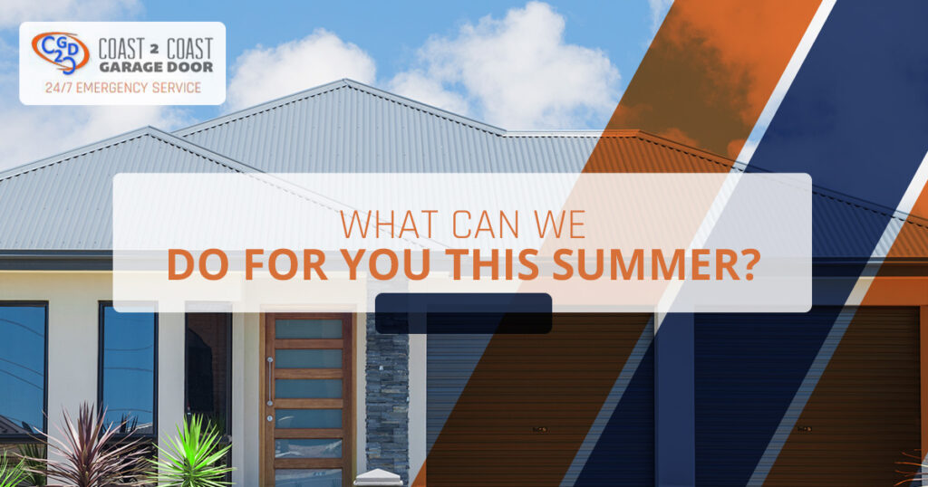 a home with 2 garage doors