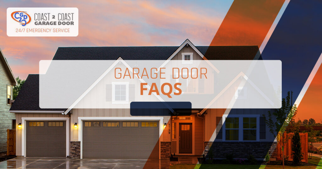 a home with 2 garage doors