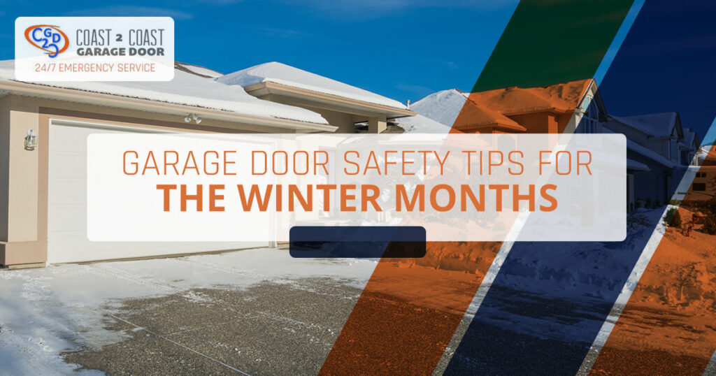 Garage door on house