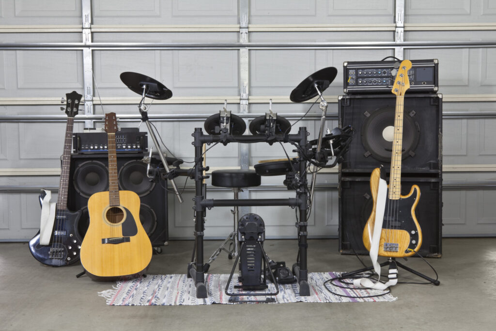 Instruments in a garage