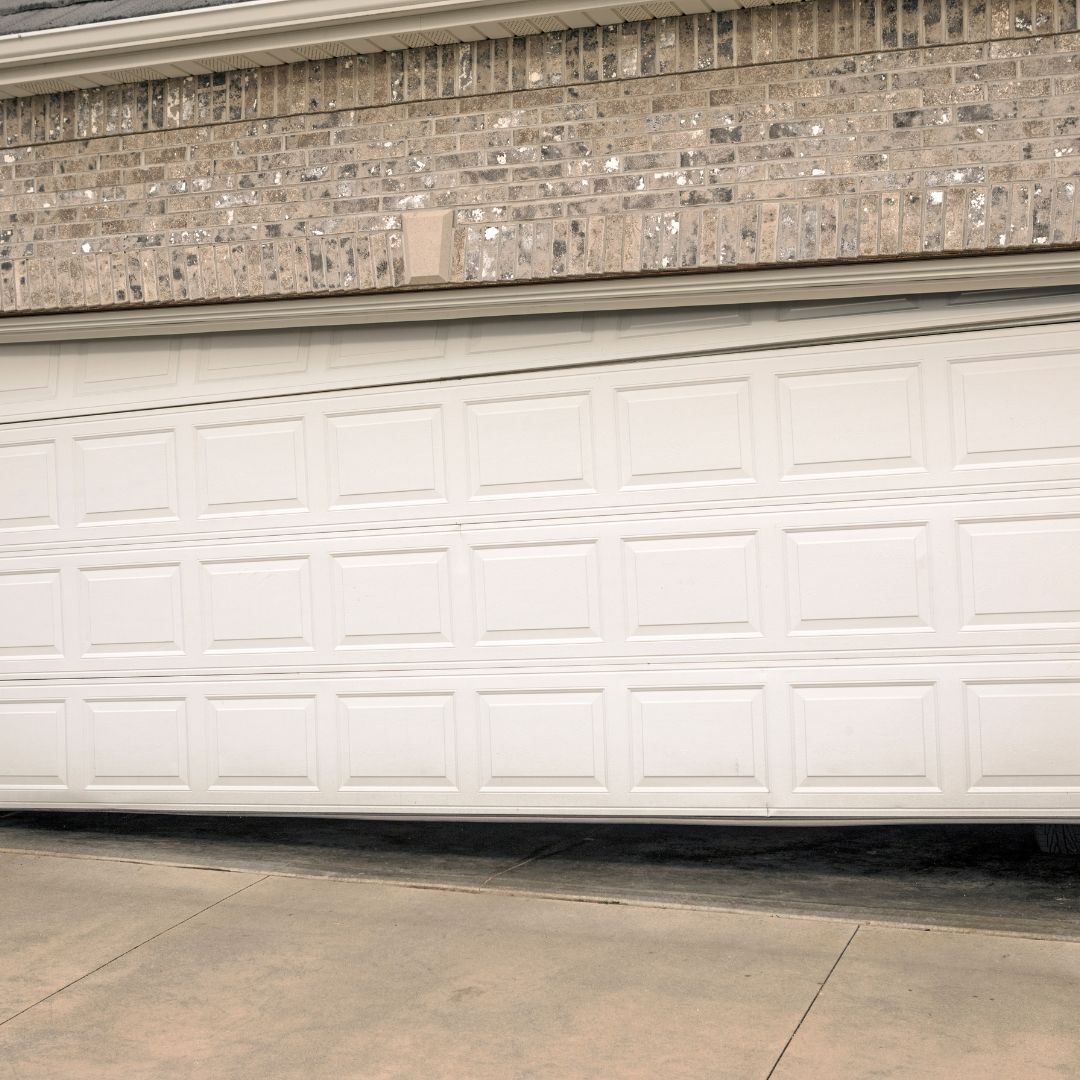 Titled Garage Door