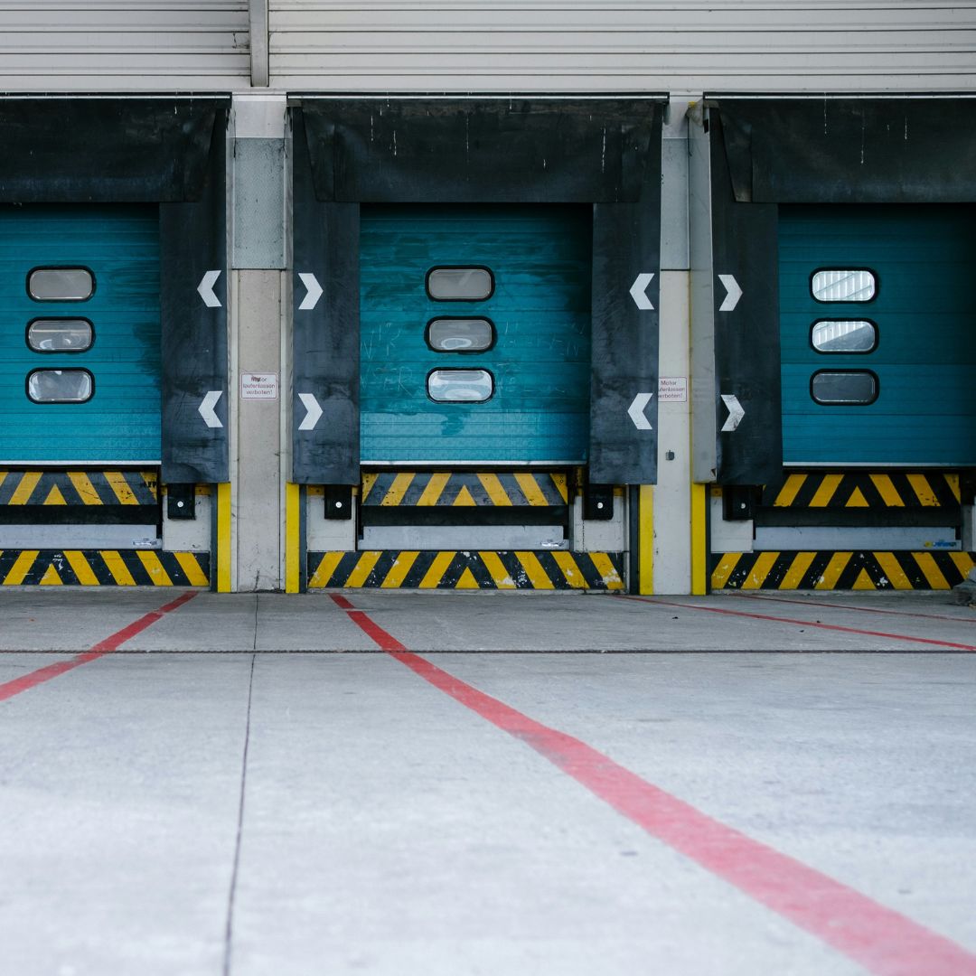 Green Loading Dock Doors