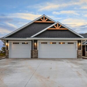 new garage doors on home