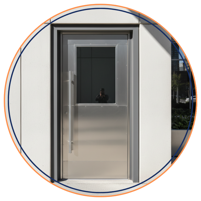 metal door