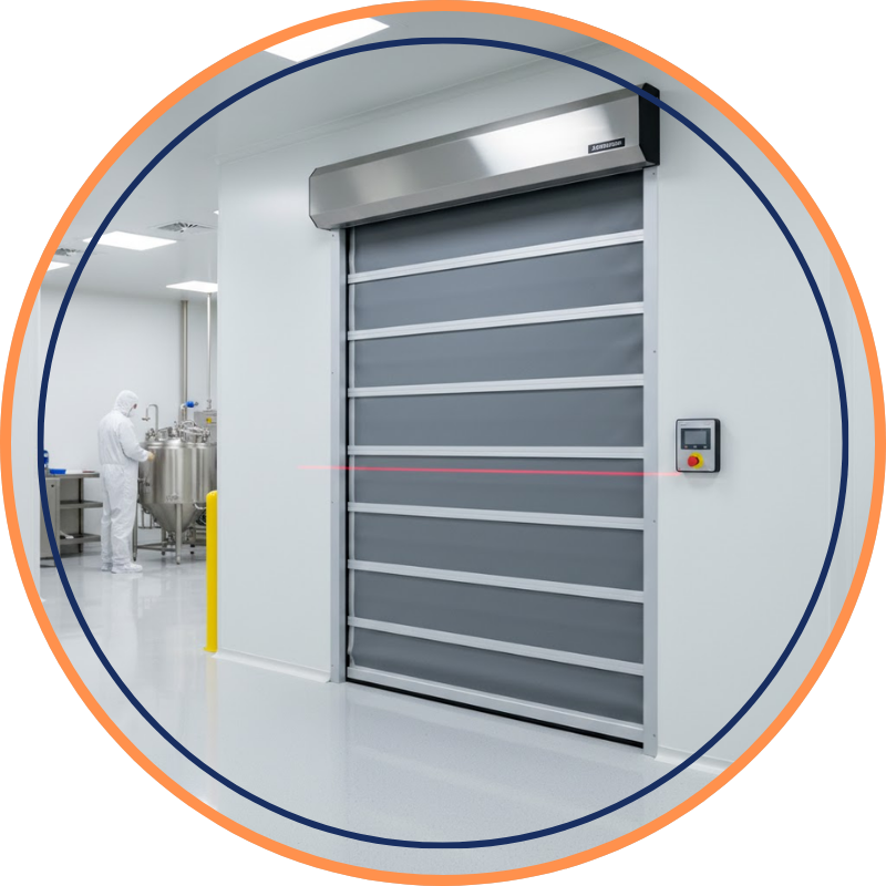 high-speed fabric door