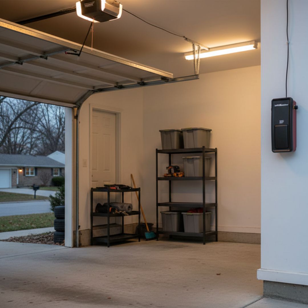 Wall mounted garage door opener