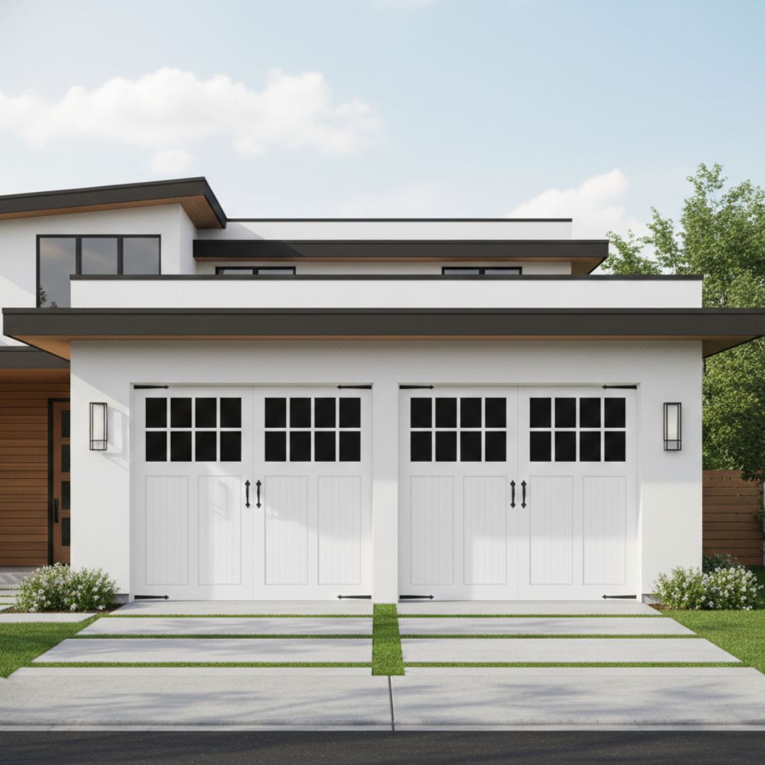 Vinyle style garage doors