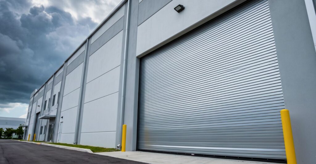 Rolling steel garage door