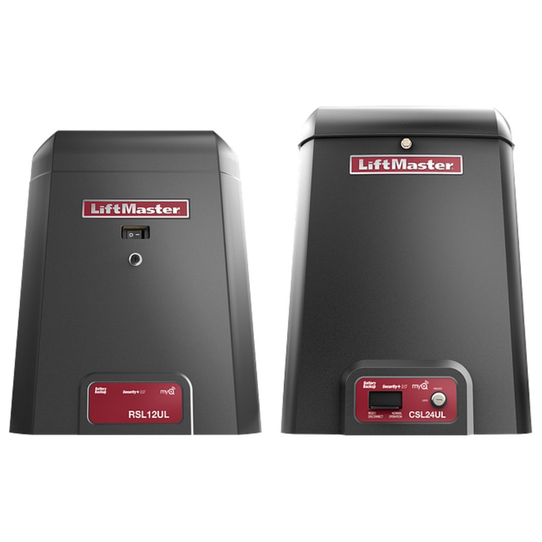 RSL12UL Light Commercial Slide Gate Operator & CSL24UL 24VDC High-Traffic Commercial Slide Gate Operator